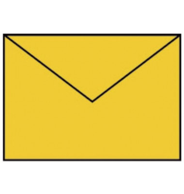 Designbriefumschlag Coloretti 220720543, B6, nassklebend, 100g, goldgelb