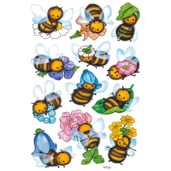 10 Stück Herma 3569 Schmucketikett Bienen 4008705035699 Herma 36 Stück