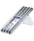 Fineliner-Set pigment liner 308, 308 WP4, grau (Schreibfarbe: schwarz), o,1, 0,3, 0,5, 0,7mm