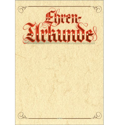 2856 Ehrenurkunde A4