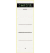 R&uuml;ckenschilder 521114, wei&szlig;, breit/kurz, 61,5x192mm, selbstklebend