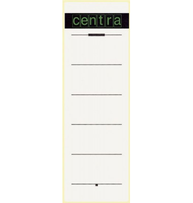 R&uuml;ckenschilder 521114, wei&szlig;, breit/kurz, 61,5x192mm, selbstklebend