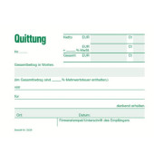 Quittungsblock 3029 A6-quer mit MwSt 50 Blatt