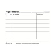 Tagelohnzettel 120 A5 weiß 100 Blatt