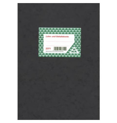 Lohn- und Gehaltkontobuch 2371, A4, 1x 20 Blatt
