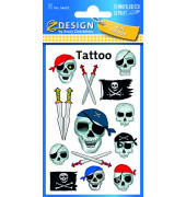 56632 Tattoo Piraten-Totenkopf fbg.