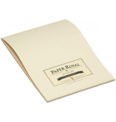 Briefblock 2002831008 Paper Royal, Lineatur 20 / blanko, A4, 100g, beige, 40 Blatt