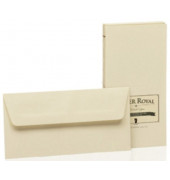 Designbriefumschlag Paper Royal 2033831008, Din Lang, nassklebend, 100g, chamois