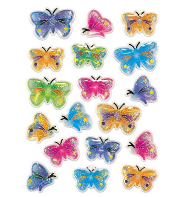 5251 Magic Stonesticker Schmucketikett Schmetterlinge