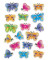 5251 Magic Stonesticker Schmucketikett Schmetterlinge