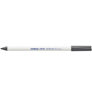 Wäschemarker 4600 grau 1mm Rundspitze