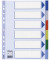 Kunststoffregister 15260 blanko A4 0,12mm farbige Taben 6-teilig