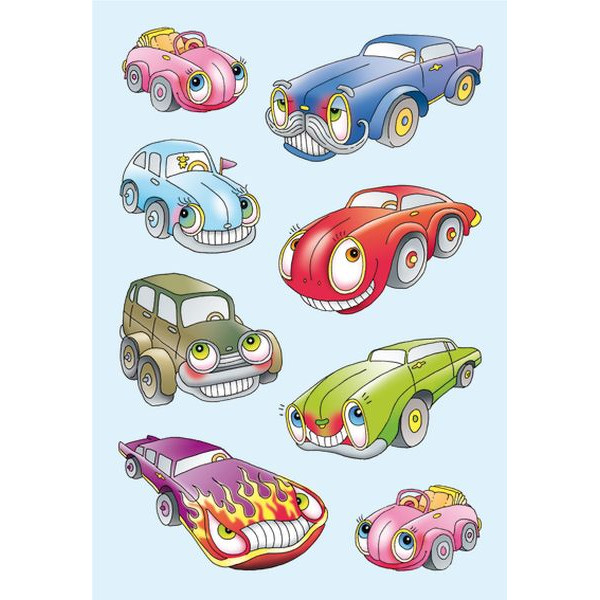 10 Stück Herma 3451 Schmucketiketten Decor Autos 4008705034517 Herma 24 Stück