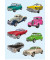 3452 Decorsticker Schmucketikett Autos II