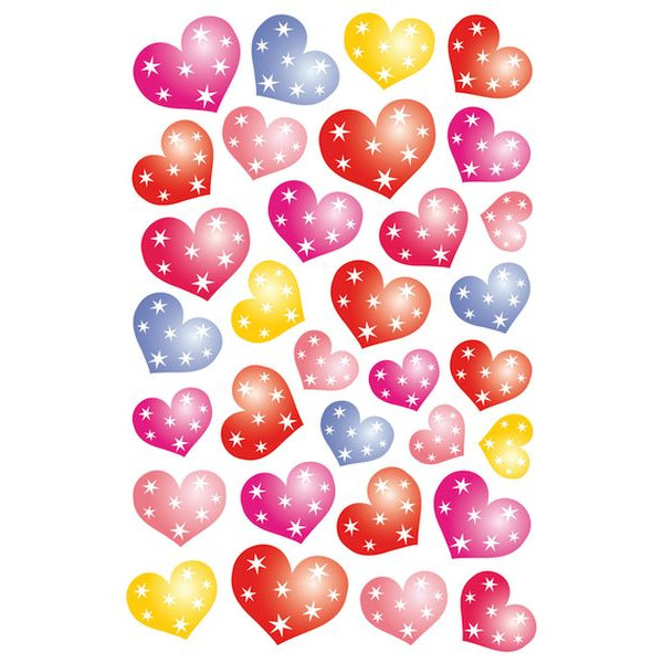 10 Stück Herma 3256 Punktherzen Sticker Folie 4008705032568 Herma 32 Stück
