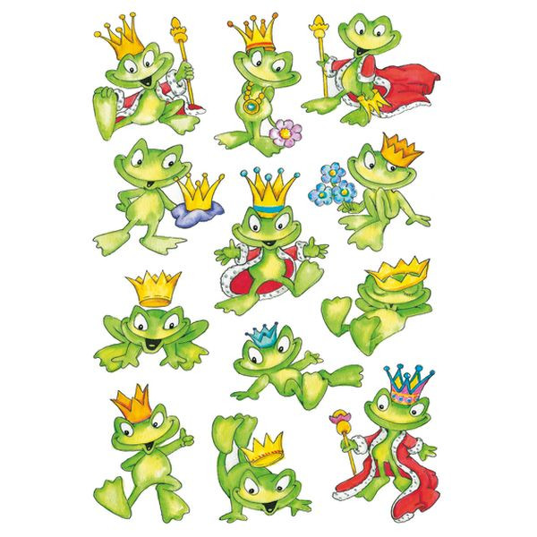 10 Stück Herma 3429   Papier Schmucketikett Froschkönig 4008705034296 Herma 36 Stück