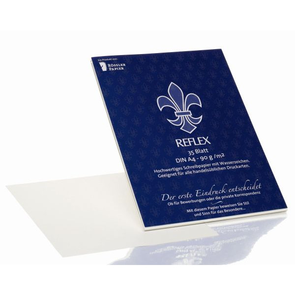4014969368046 - Briefpapier Reflex 23003201 weiß mit Wasserzeichen A4 90g 4014969368046 35 Blatt 4014969368046 - Briefpapier Reflex 23003201 weiß mit Wasserzeichen A4 90g 4014969368046 35 Blatt