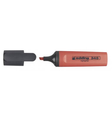 Textmarker Highlighter, 345-002, rot, 2-5mm Keilspitze