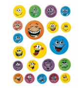 6153 Magicsticker Schmucketikett Smilie geprägt