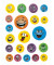 6153 Magicsticker Schmucketikett Smilie geprägt