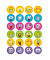 6818 Magicsticker Schmucketikett Smilies