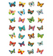 6819 Magicsticker Schmucketikett Schmetterlinge