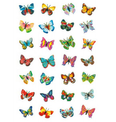 6819 Magicsticker Schmucketikett Schmetterlinge 6819 Magicsticker Schmucketikett Schmetterlinge