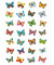 6819 Magicsticker Schmucketikett Schmetterlinge