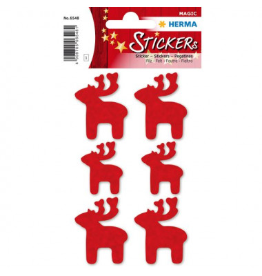 6548 Magicsticker Schmucketikett Elche Filz 6548 Magicsticker Schmucketikett Elche Filz