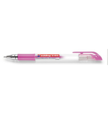 Gelschreiber Crystaljelly, 2185-079, transparent (Schreibfarbe: pink metallic), 0,7mm, mit Kappe