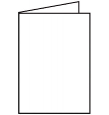Blanko-Grußkarten 220719509 DIN B6  Hoch doppelt 240mm x 169mm (BxH) 220g weiß
