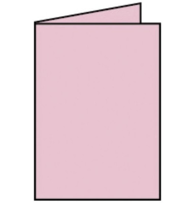 Blanko-Grußkarten 220719523 DIN B6  Hoch doppelt 240mm x 169mm (BxH) 220g rosa