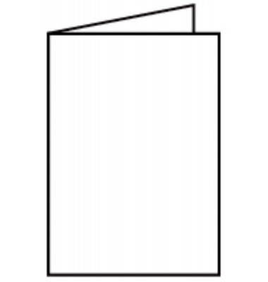 Blanko-Grußkarten 220706509 A5 210mm x 148mm (BxH) 220g weiß