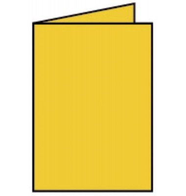 Blanko-Gru&szlig;karten 220706543 A5 225g goldgelb