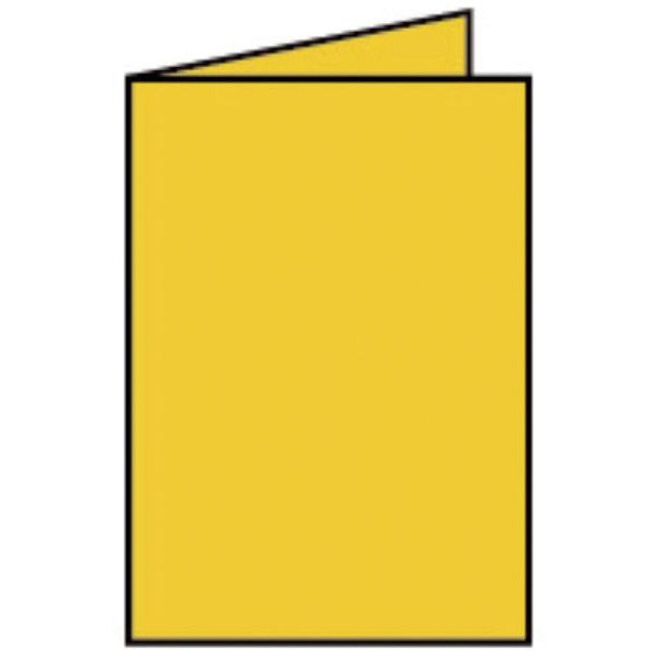 Rössler Blanko-Grußkarten 220706543 A5 225g goldgelb 4014969497579 Rössler 5 Stück