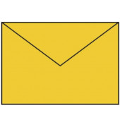 Designbriefumschlag Coloretti 220711543, C5, nassklebend, 100g, goldgelb