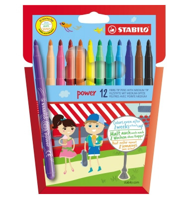 Swano Filzstifte 280/12-01 Etui farbig sortiert