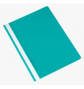 Schnellhefter KF01684, A4, türkis, Kunststoff, 80g, Vorderdeckel transparent