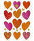 3618 Decorsticker Schmucketikett Herzen Goldpr.
