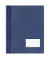 Schnellhefter DURALUX TRANSLUZENT 268007, A4+, dunkelblau, Kunststoff, Vorderdeckel transparent