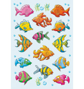 3333 Decorsticker Schmucketikett Fische