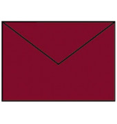 Designbriefumschlag Coloretti 220705572, C6, nassklebend, 80g, rosso