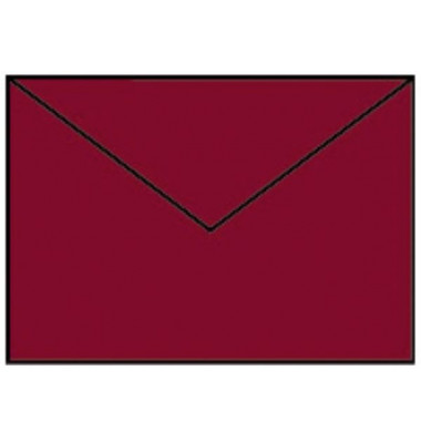 Briefumschlag 220705572 C6 ohne Fenster nassklebend 80g rosso