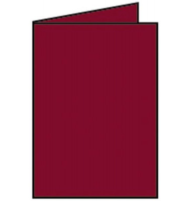 Blanko-Grußkarten 220719572 DIN B6  Hoch doppelt 220g rosso