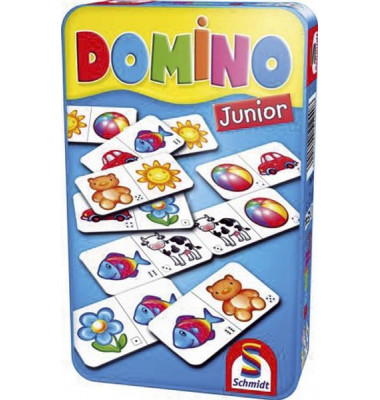 51240 in Metalldose Spiel Domino Junior