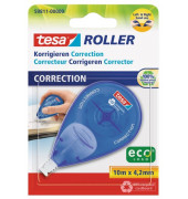 Korrekturroller 59811-00000-00 ecoLogo, blau/transparent, 4,2mm x 10m, Einweg, in Blister