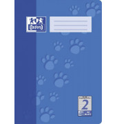 Schulheft 100050323, Lineatur 2 / Schreiblern-Lineatur, A4, 90g, blau, 32 Blatt / 64 Seiten