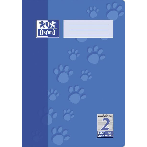 4006144941755 - Schulheft 100050323 Lineatur 2   Schreiblern-Lineatur A4 90g blau 32 Blatt   64 Seiten 4006144941755 Oxford