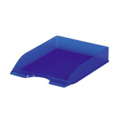 Briefablage Basic 1701673540 A4 / C4 blau-transparent Kunststoff stapelbar