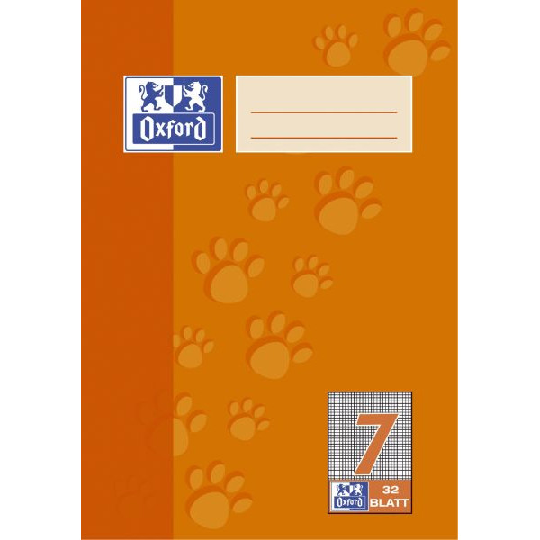 4006144941953 - Schulheft 100050380 Lineatur 7   kariert   keine A5 90g orange 32 Blatt   64 Seiten 4006144941953 Oxford
